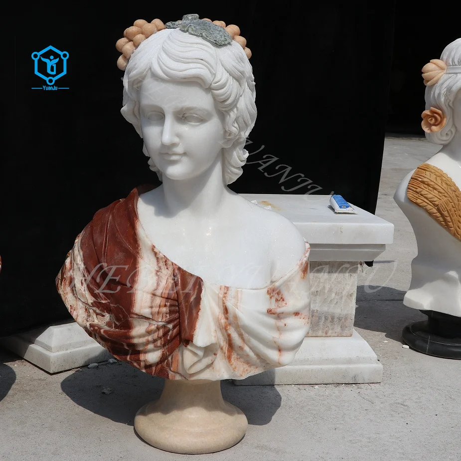 Life Size Custom Made Greek God Marble Sculpture Apollo Head Bust Statue