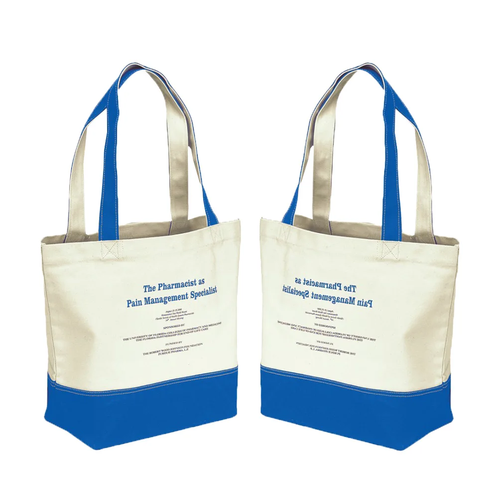 boat tote shape moq 100 pcs for shopping with handle custom canvas tote bag with inside zipper pocket