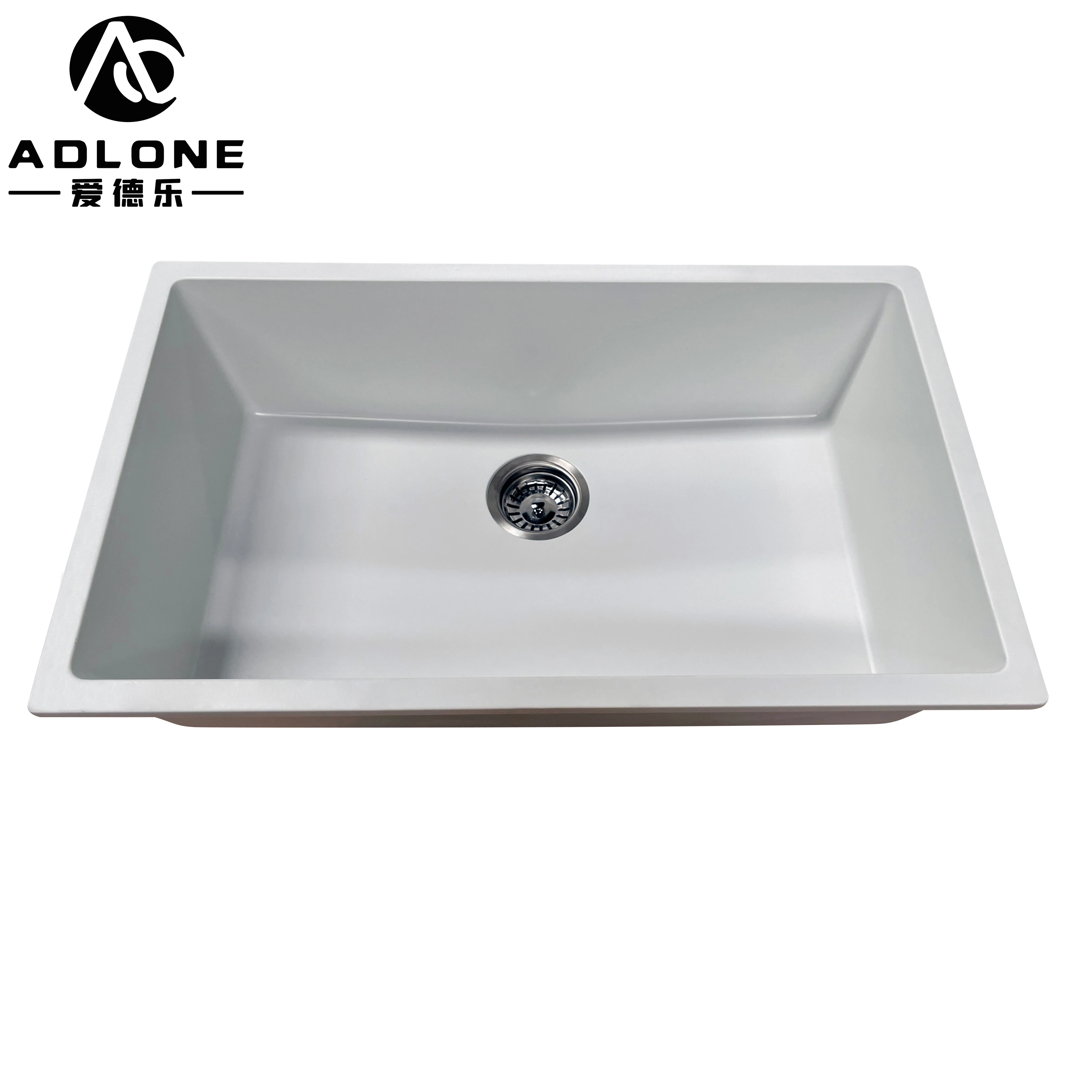 Customized handmade quartz sink marble luxury composite white quartz kitchen sinks