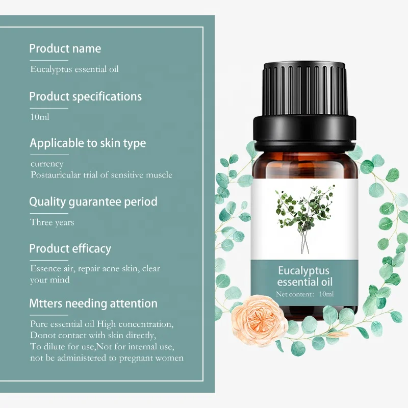 Factory Bulk Sale Pore Cleansing Anti Acne Eucalyptus Essential Oil for Acne Treatment