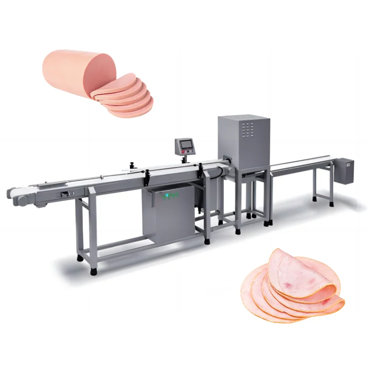 Economical Custom Design Industrial Full Automatic Square Round Sausage Slicer Machine