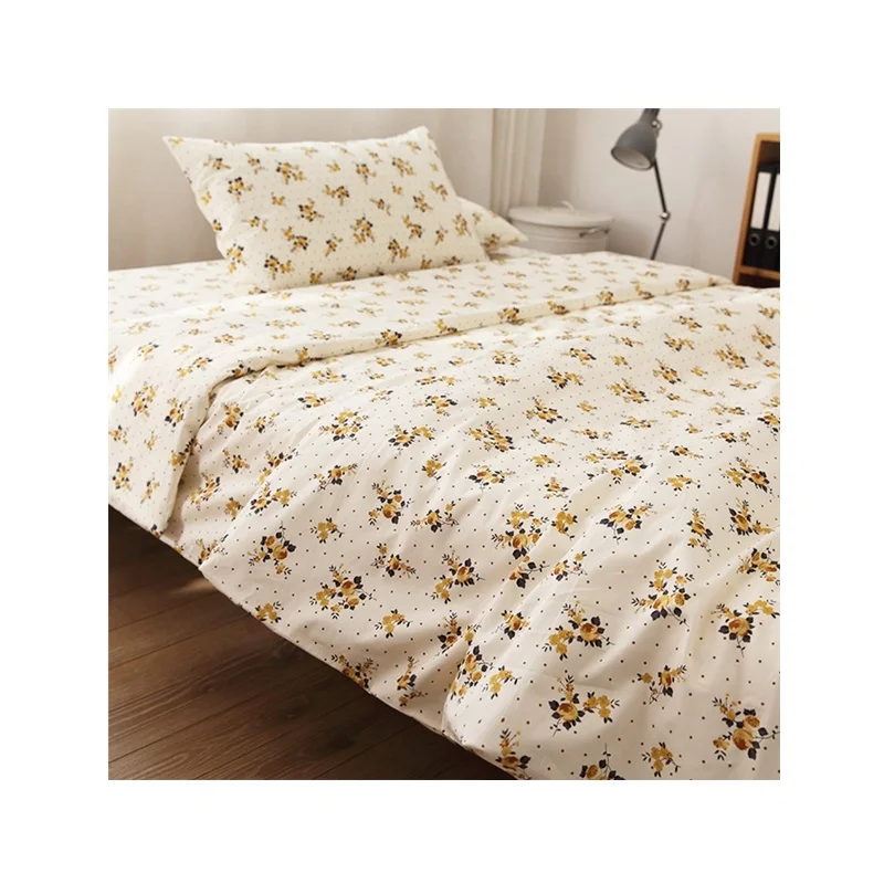 100% polyester textile material microfiber pigment disperse printed bed sheet fabric in rolls