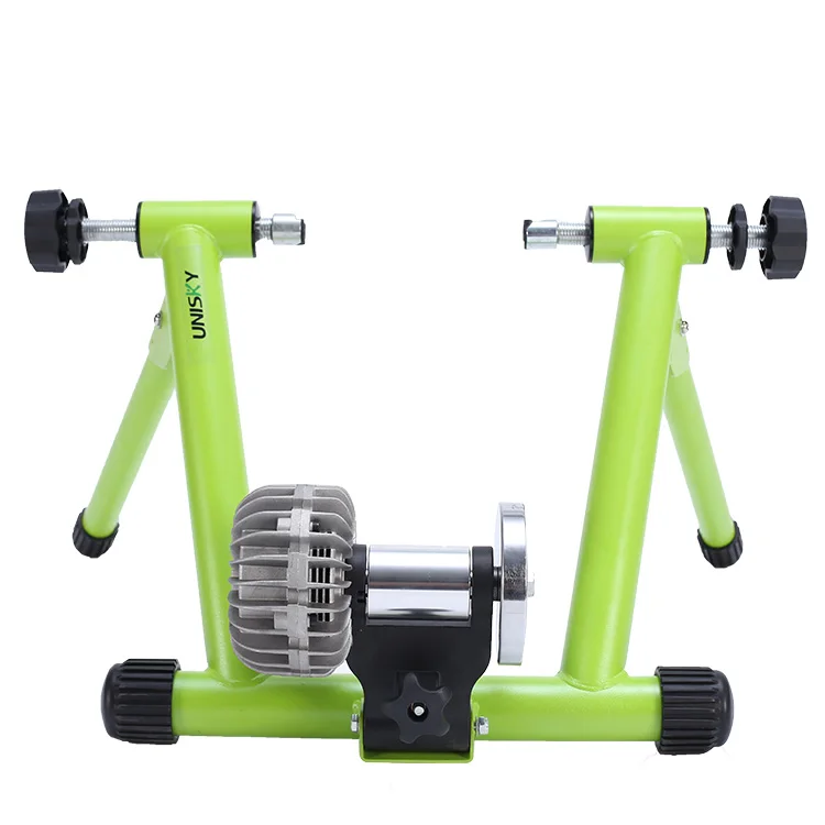 Indoor Riding 6 Speed Stationary Bike Stand for Exercise Magnetic Bicycle Resistance Trainers for Road Bikes