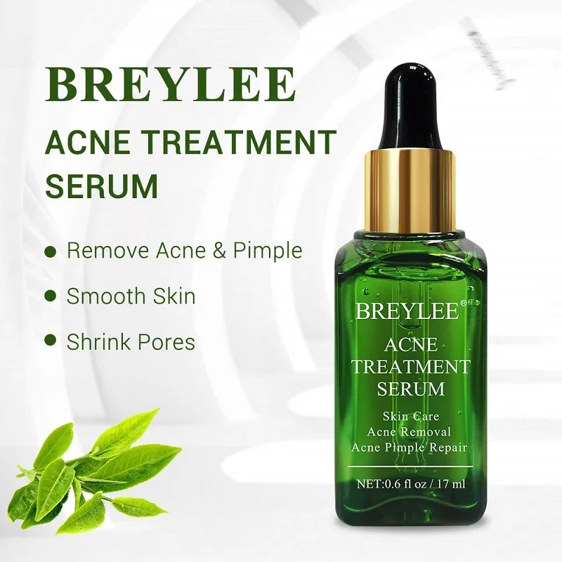 BREYLEE 17ml Herbal Organic Skin Care Serum Acne Treatment Essence Liquid Shrink Pores Repair Serum
