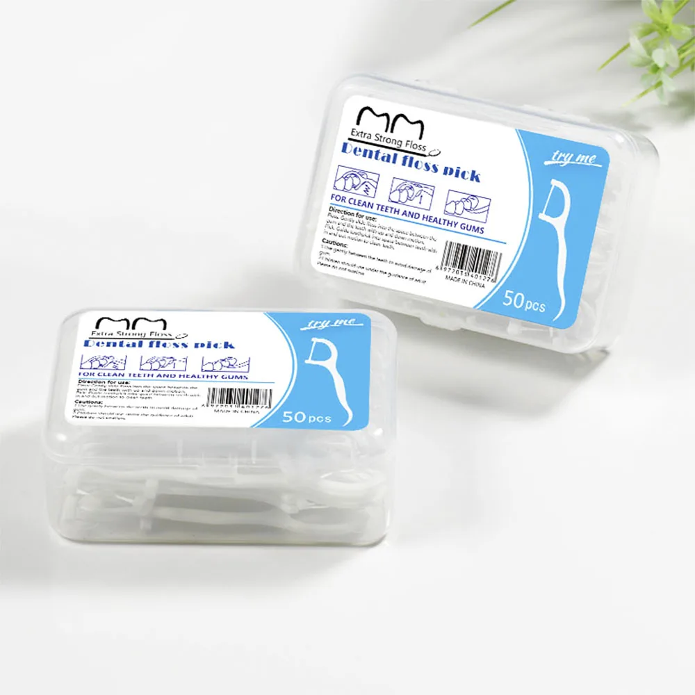 Зубочистки, высокопрочные профессиональные зубочистки, палочки с портативным футляром и зубочистками