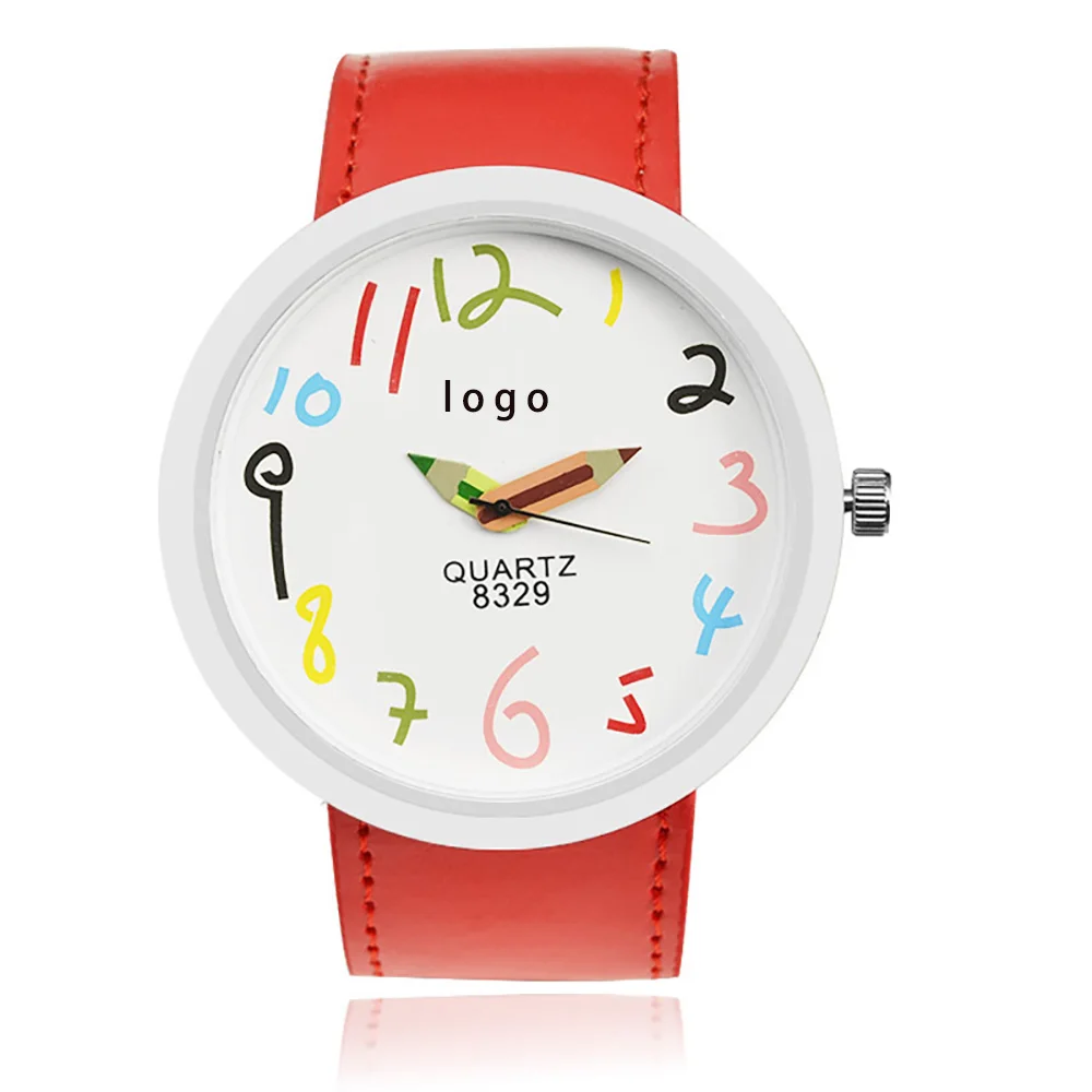 Square Children Waterproof Learning Time Wrist Watch Easy to Read Time Silicone Kids Watches for Girls Boys