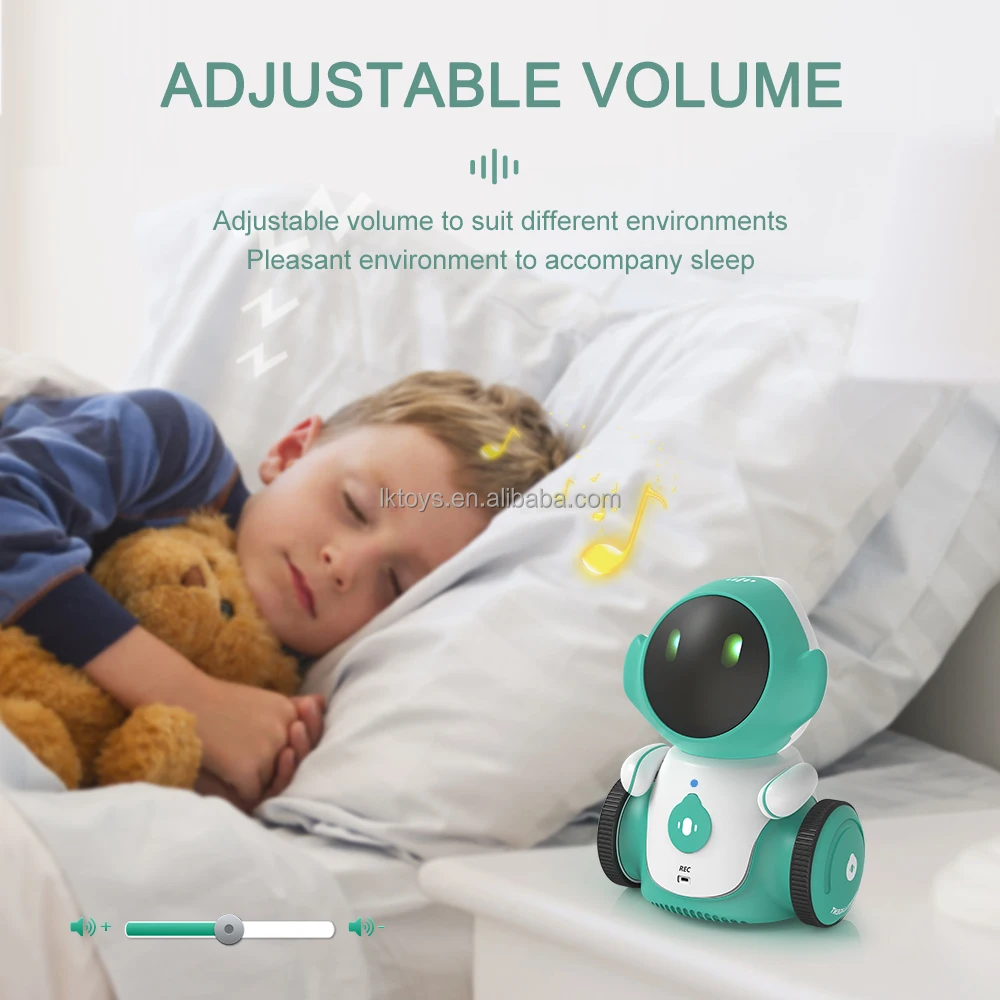 Lucky Toys Robot Rechargeable Smart Talking Robots for Kids Intelligent Robot with Voice Controlled Touch Birthday Gifts for Boy