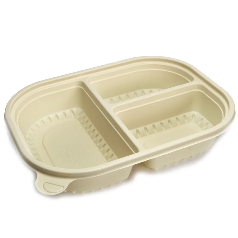 Biodegradable take away food container biodegradable pla plate biodegradabel corn starch pla tableware