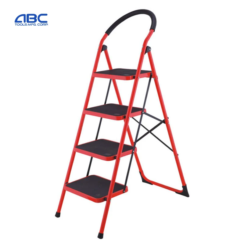 Household Foldable Step Steel Ladder,Matel Step Stool,Folfing Galvanized Steel Ladder Chair
