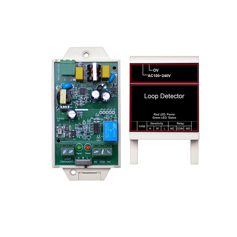 Single Inductive Loop Detector Automatic Gate Car Parking Access Control System AC100-240V Vehicle Boom Barrier Drop Arm Barrier