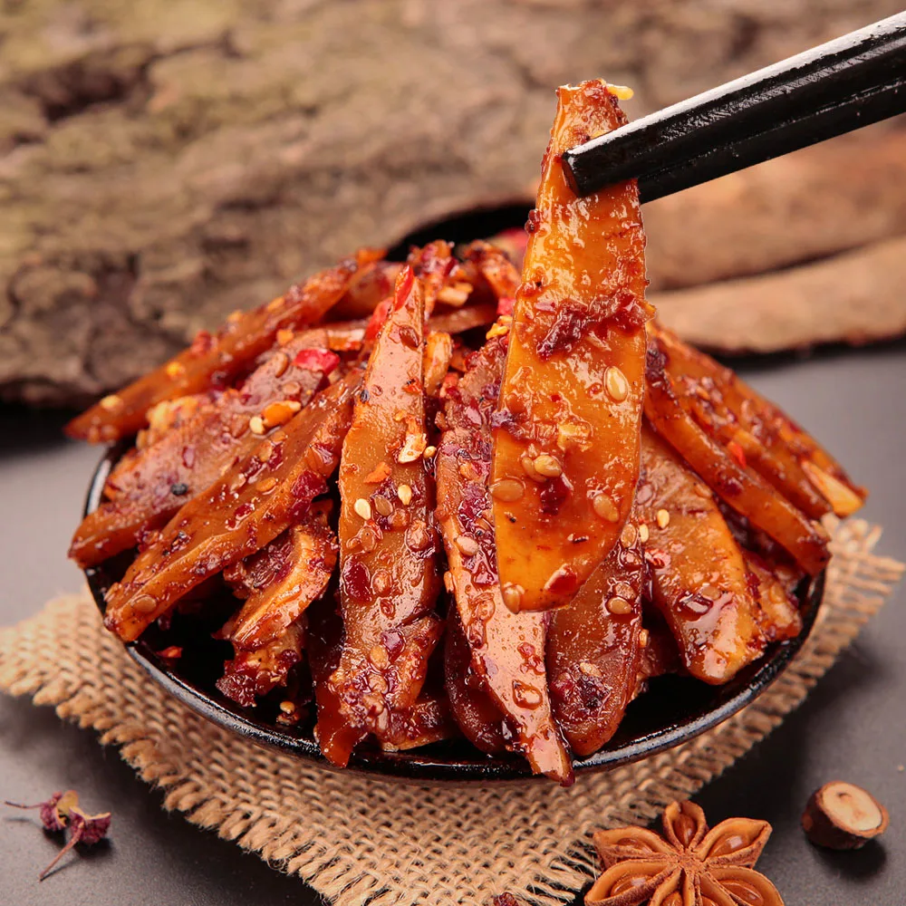 
Shu Dao Xiang China Snack Food Industry Bulk Items OEM Snack 30g Spicy Food Cooked Meat Paddywack 