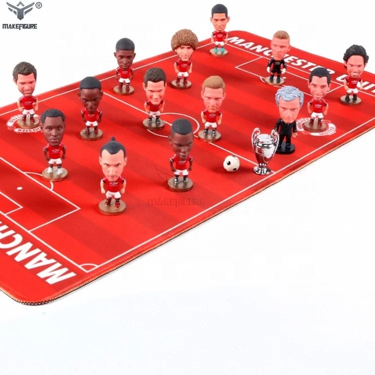 custom football player pvc figurine with gameboard, custom made human pvc miniature, 3D board game miniature figure