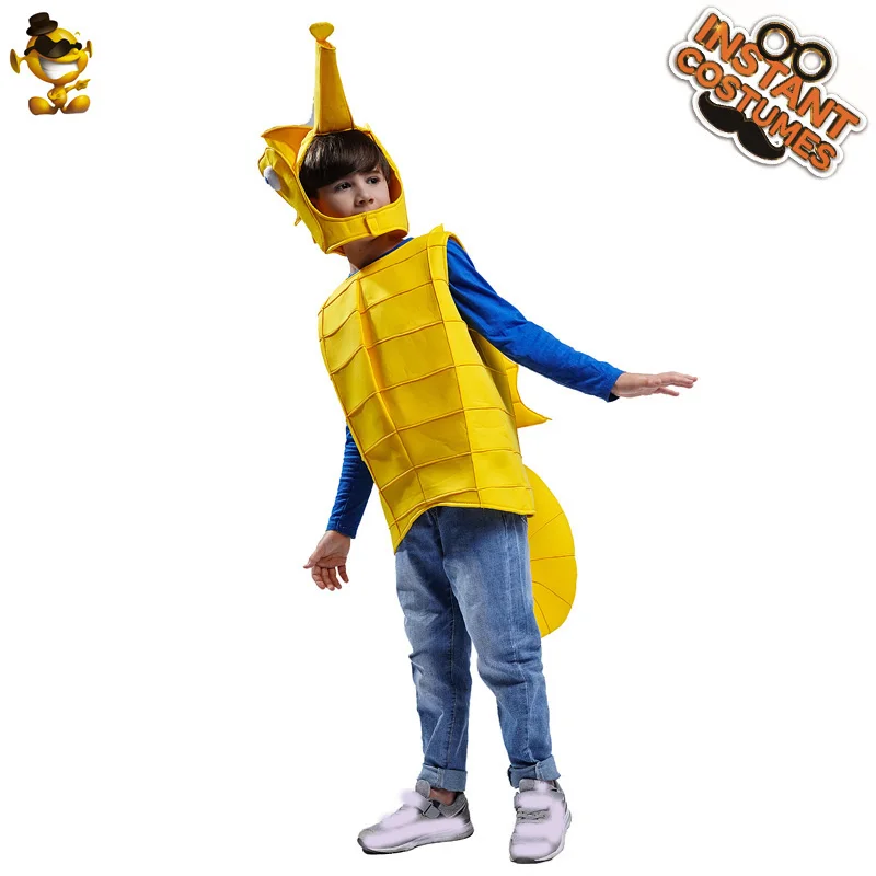 Classical Halloween Dress Up Party Cosplay Sea Horse Costume Cute Seahorse Costumes For Boys