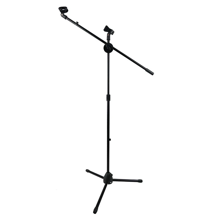 Professional design Adjustable height karaoke single clip microphone floor stand
