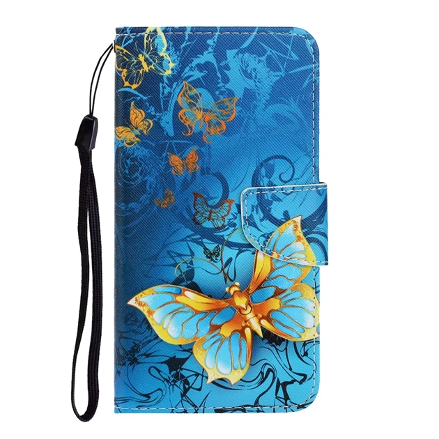 Flower Print Wallet Leather Case For Xiaomi Mi 10 NOTE10 Pro Redmi K30 Pro 8 8A NOTE 9 7A 7 NOTE7 Pro NOTE8 Cartoon Flip Cover