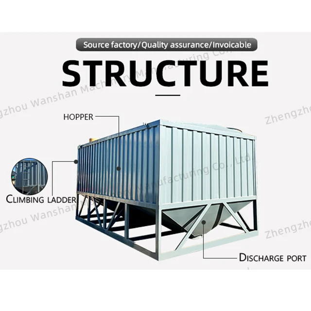 Easy Transportation Automatic Welded Vertical Hopper Storage Concrete Cement Silo For Sale