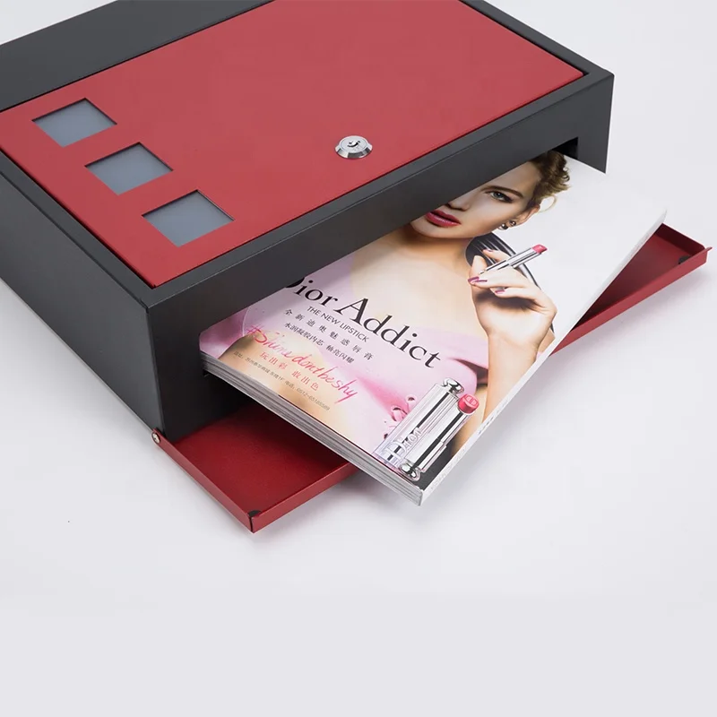 Modern Style Mailbox Wall Mount OEM Custom Post Boxes Secured Letter Box
