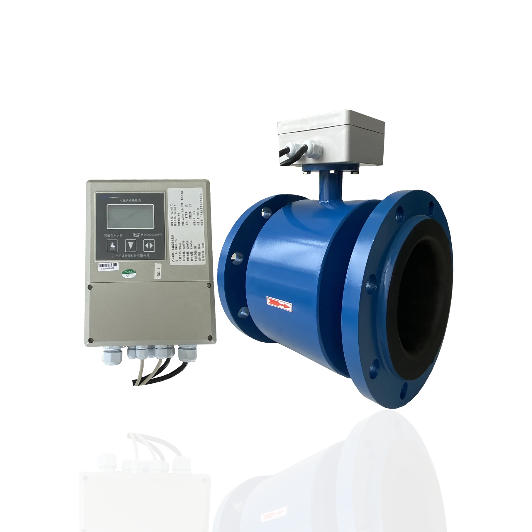 Low-cost industrial chemical wastewater magnetic sewage flow meter liquid control digital water electromagnetic flowmeter