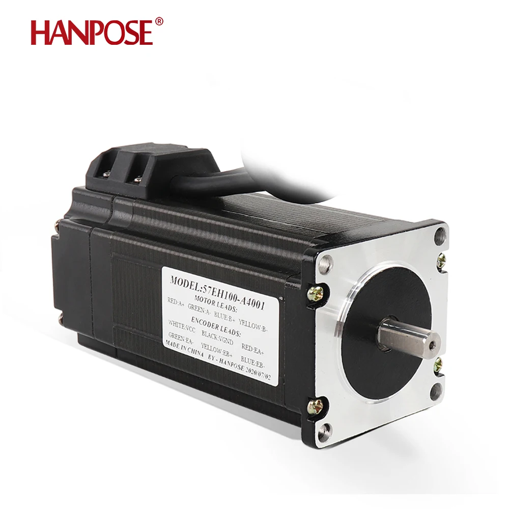 HANPOSE Closed Loop Servo Driver 57EH100A4001 4.0A 3.3N.m nema23 Stepper Motor 57x100mm for 3D printer accessories