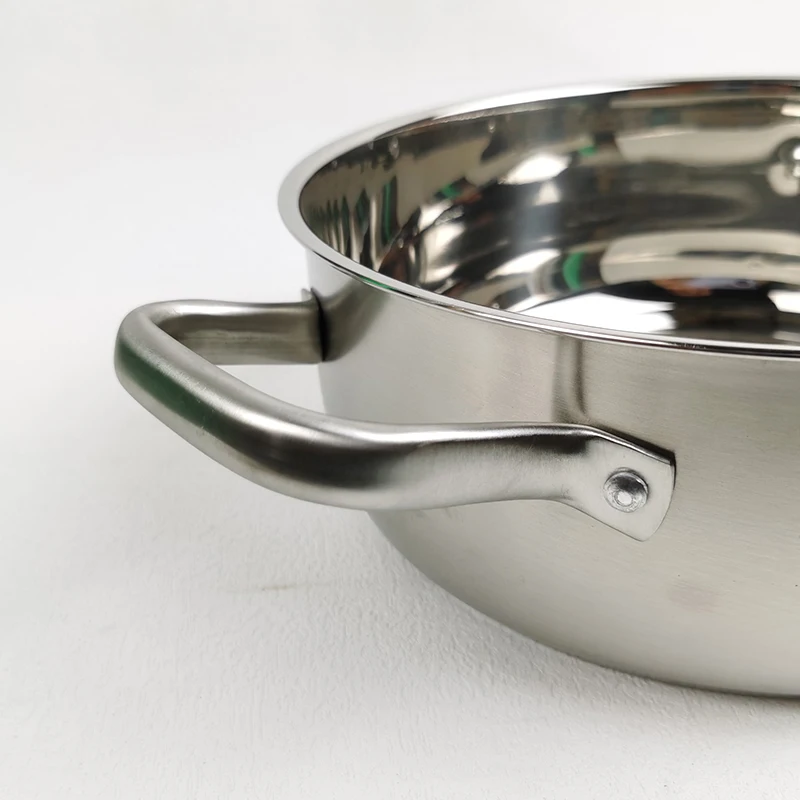 Manufacturer Customizable 3 Layers Stainless Steel Non Stick Cookware Pots Sets 6Pcs