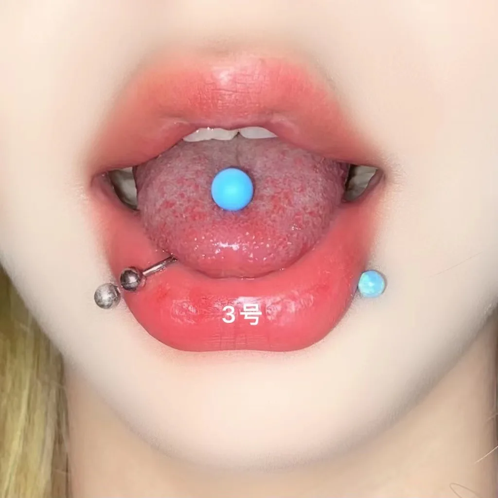 European and American Body Piercing jewelry Spicy Girls Acrylic Tongue Nails and Rings