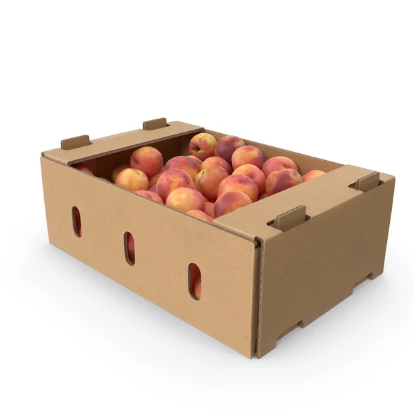 Custom printed  high quality Peach fruit  Box