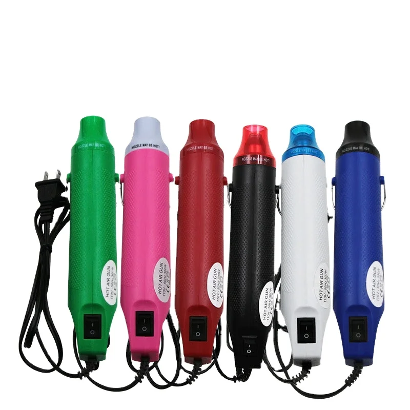 Wholesale diy polymer clay shaping heat blower tool electric hot air mini gun with stainless steel bracket supporting seat