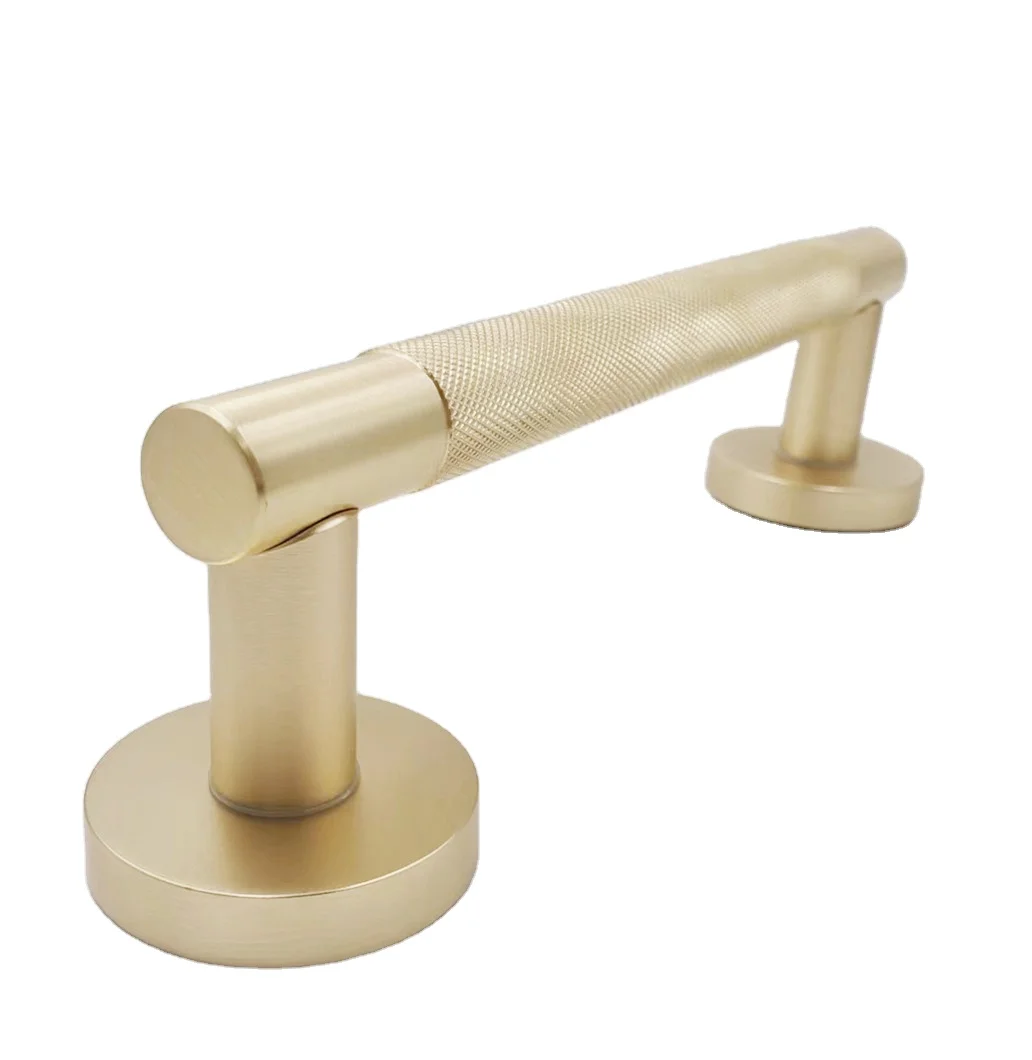 New design OEM high luxury aluminum knurled privacy front villa door pull bar handle