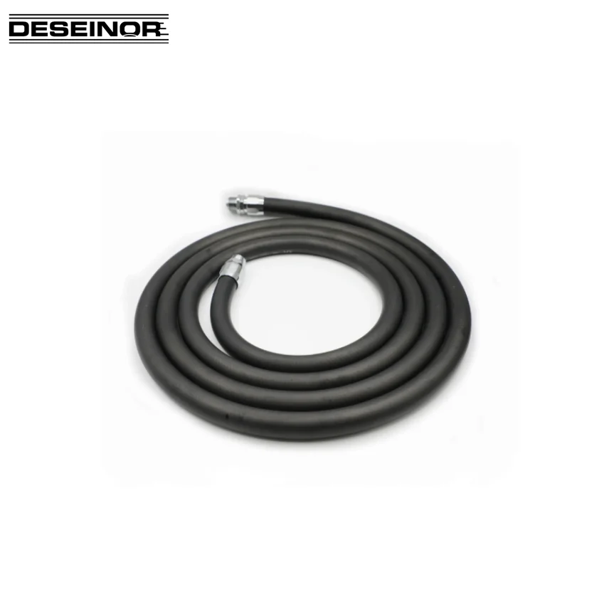 Fuel Dispenser Rubber Pump Gasoline Diesel Nozzle Hydraulic Pipe Hose Assembly with Brass Chrome Plated Fitting for Gas Station