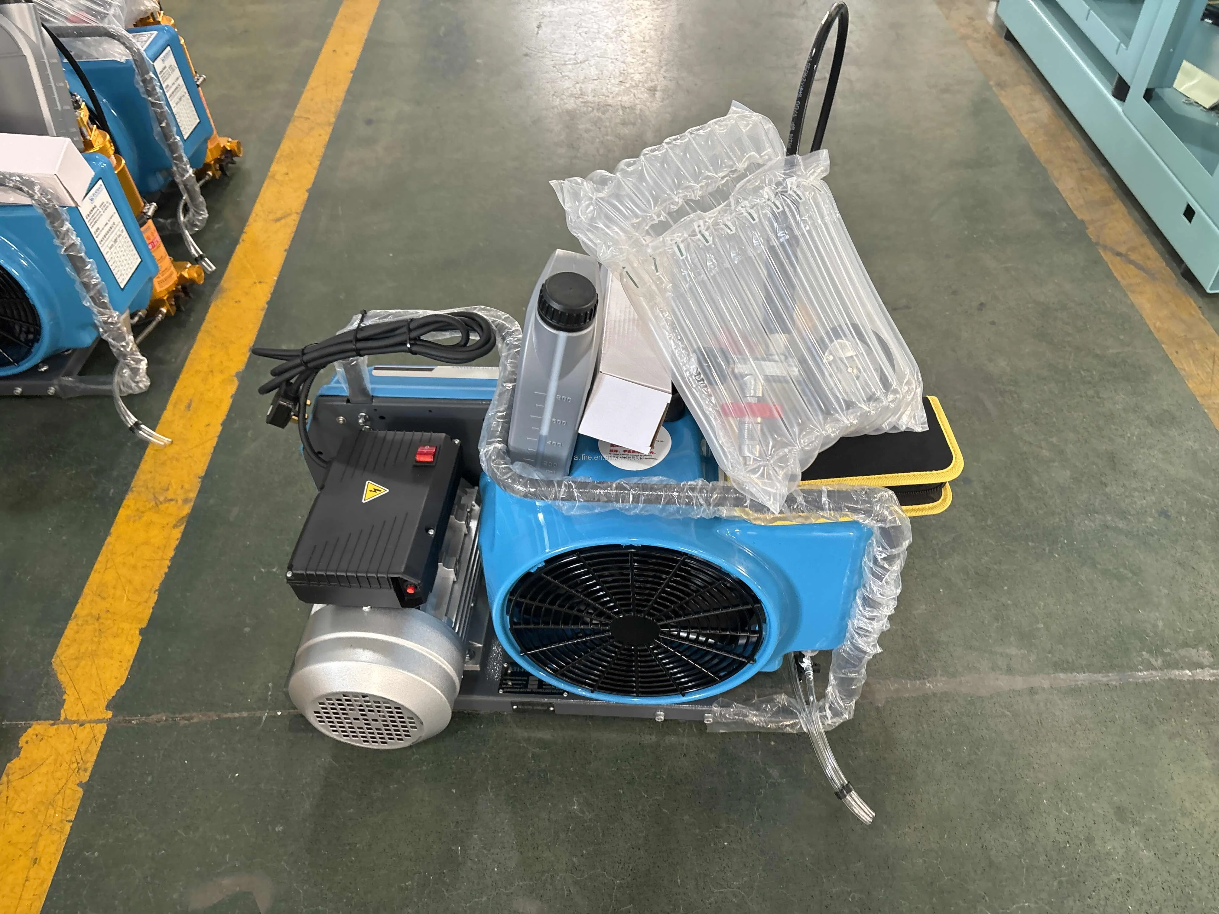 100L 350bar Air Compressor Breathing Apparatus Equipment Firefighter SCBA Gas Cylinder SCUBA  Refilling Machine Pertol/Electric