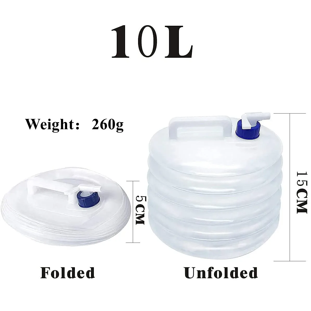 Collapsible Water Container with Tap Outdoor Hiking Foldable Water Bag Camping Water Tank Bucket Folding Bucket