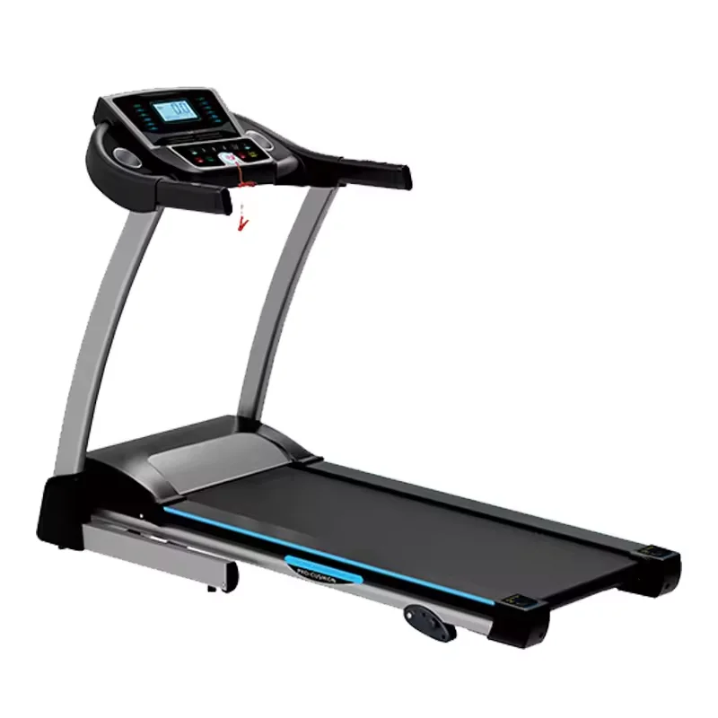 Fitness machine gym treadmill home use folding electric motorized treadmill with 1 LCD display windows