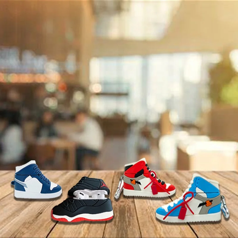 
Cover For Airpods Pro 2 1 Case Silicone For Air Pod For Nike For Jordan Acessories With Keychain Custom Earphone Protector 