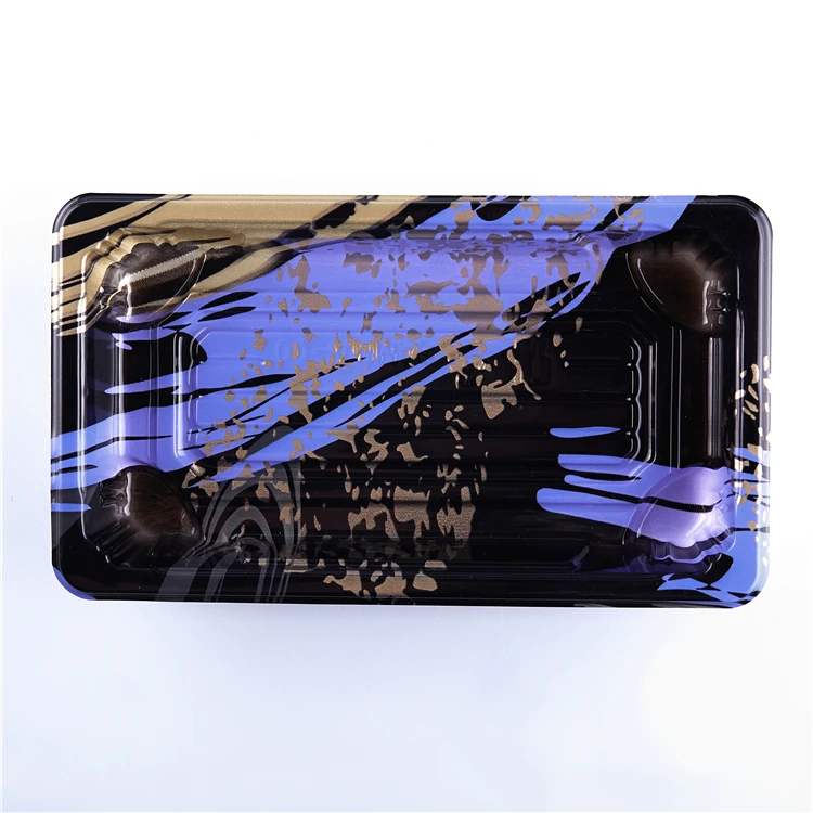 SM1-1100FA Food Tray Dish Plate For Fast Food Snack Bbq Packing Disposable Fruits Packaging Plastic Boxes