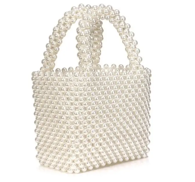Handbags Women Pearl Handmade Bag Beaded Totes Evening Bags Clutch Wallet