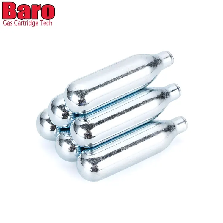 Soda Machine CO2 Gas Refill Bottle Plain Neck 8g CO2 Cartridge Gas Bottle 8g Mini CO2 Cylinder