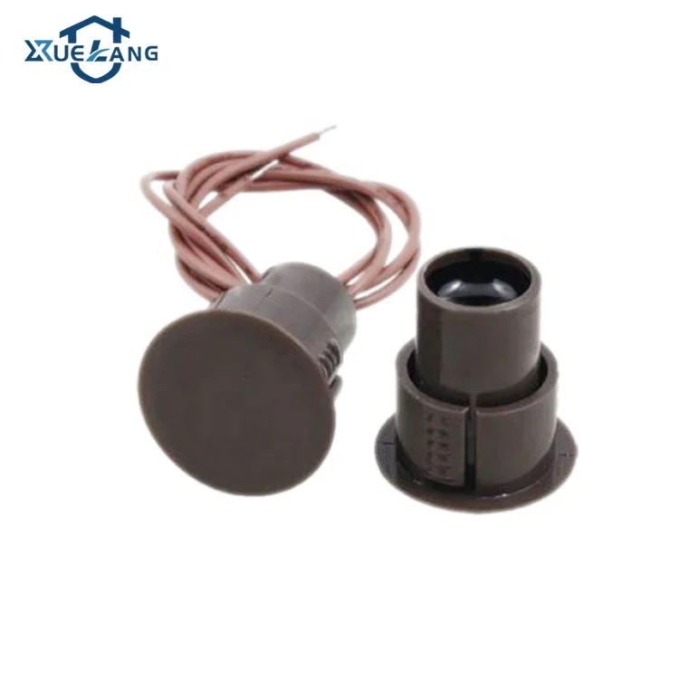 Flush Mounted Steel Door Electrical Contact Alarm Sensor Magnetic Contact Reed Switch