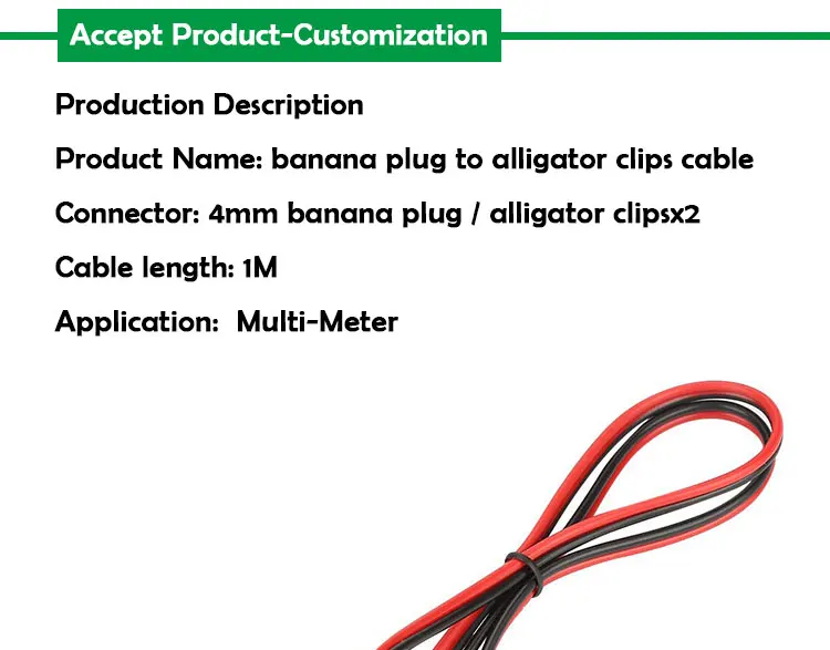 Crocodile Alligator Clip to Banana Plug Test Lead Wire Cable for Multimeters Circuit alligator clip to banana plug cable Multimeter Banana Plug to Alligator Clip Test Cable Banana Plug to Alligator Clip Test Lead Cable Banana Plug to Crocodile Alligator Clip Test Lead wire cable