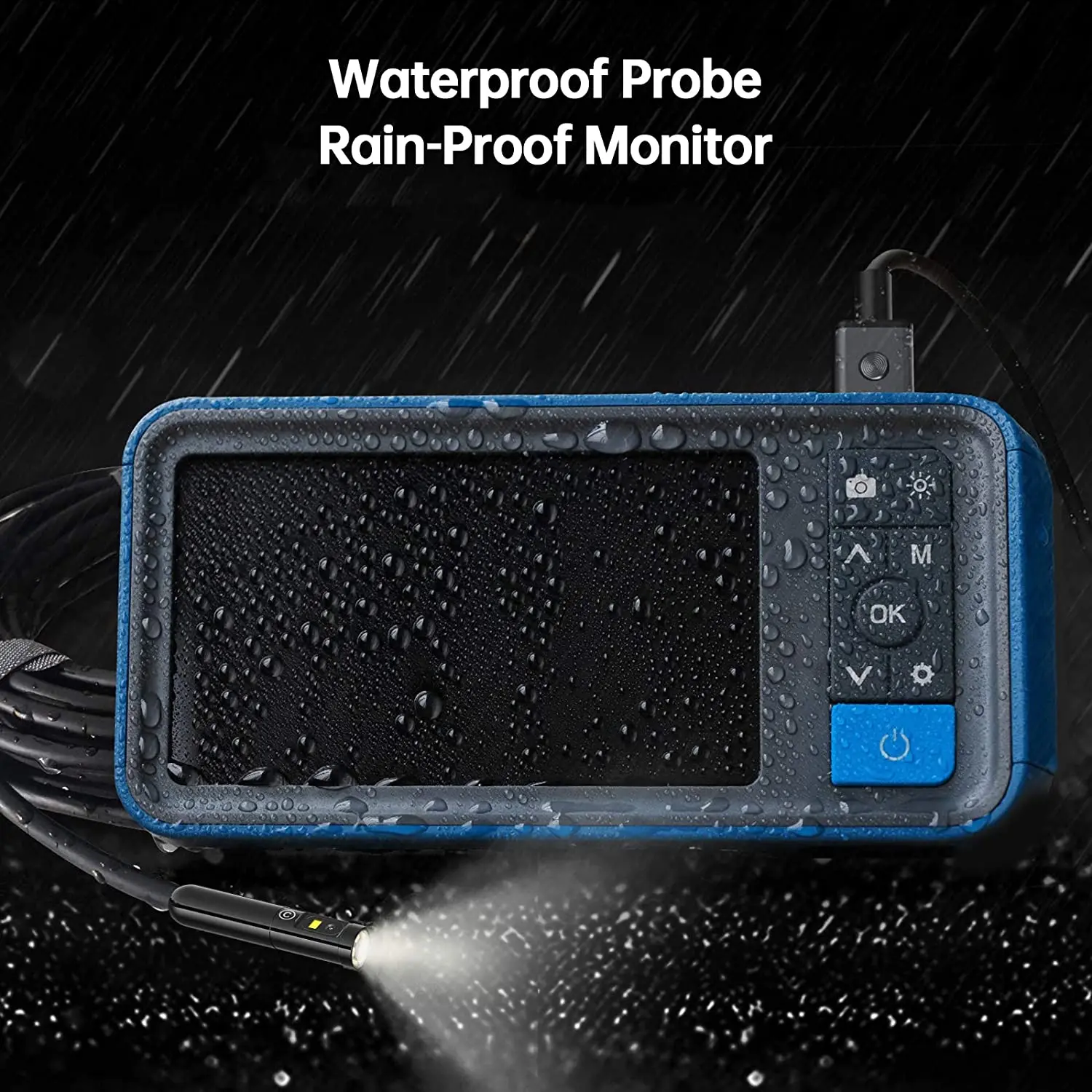 TESLONG New Design Triple Lens Borescope Camera IP67 Waterproof Multi Vehicle Diagnostic Tool Industrial Video Inspection Camera