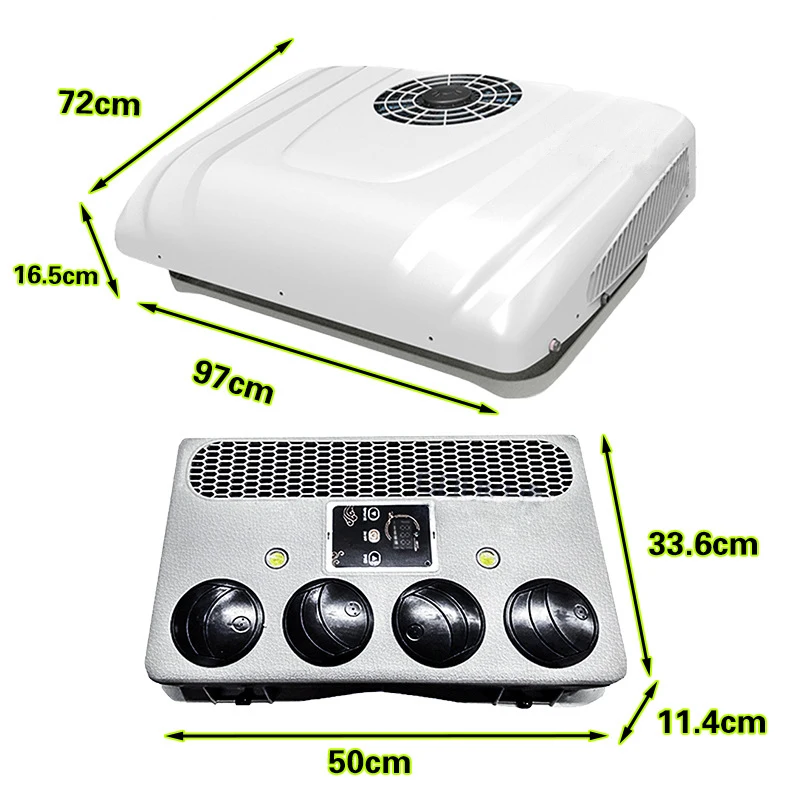 Factory Electric Rooftop AC Unit 12V Air Conditioner Forklift Parking Cooler 24V Truck Trailer Truck Conditioner