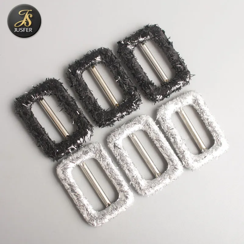 Fashion fabric cover metal belt buckle for ladies belt