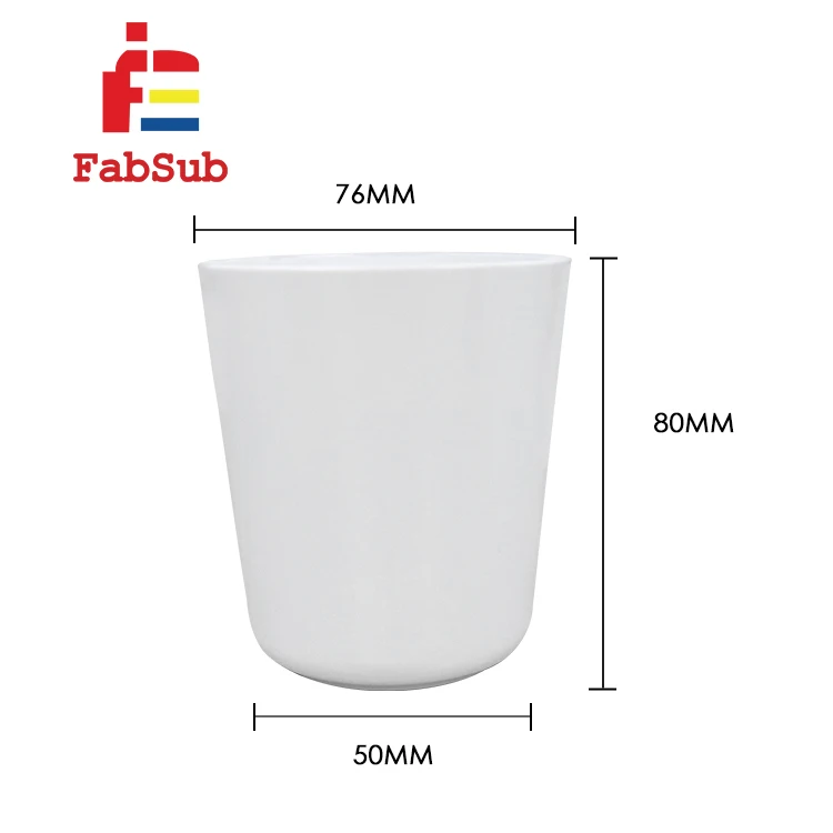 8 oz sublimation blanks polymer cups 3d custom sublimation 8oz Cone Shape Mug Kid Sublimation Cup