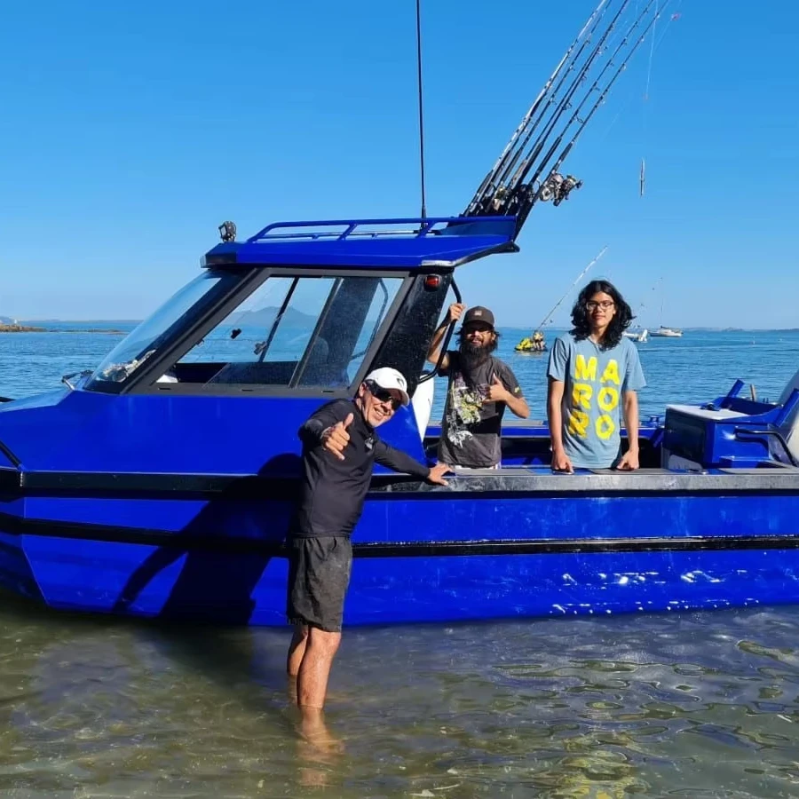 easycraft 6m barge low profileer aluminium boot bateau de peche fishing boat