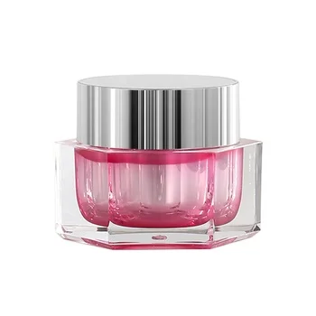fancy hexagon acrylic luxury skin care empty cream packaging