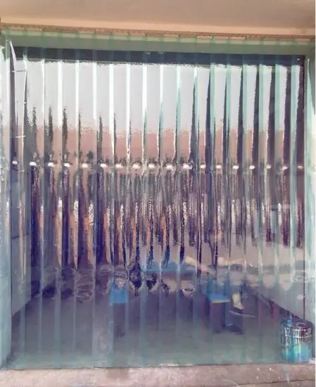 Plastic Vinyl Strip Curtain for Walk in Freezers, Coolers & Warehouse Doors