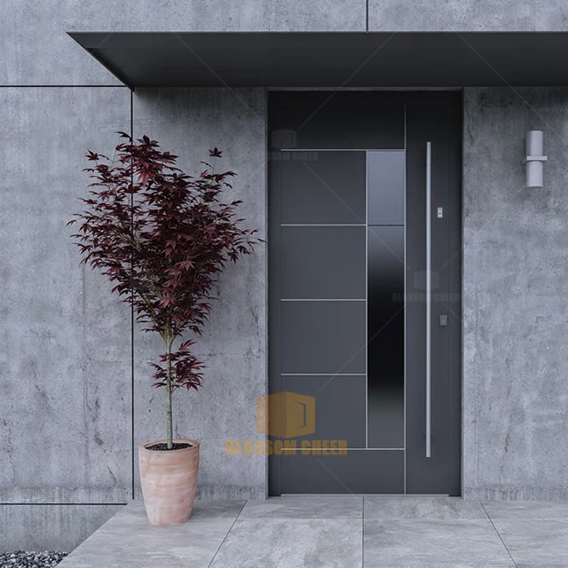 China High Quality Modern Steel Internal Wood Armored Doors Wooden Security Door Entry Front Armored Door With Electronic Lock