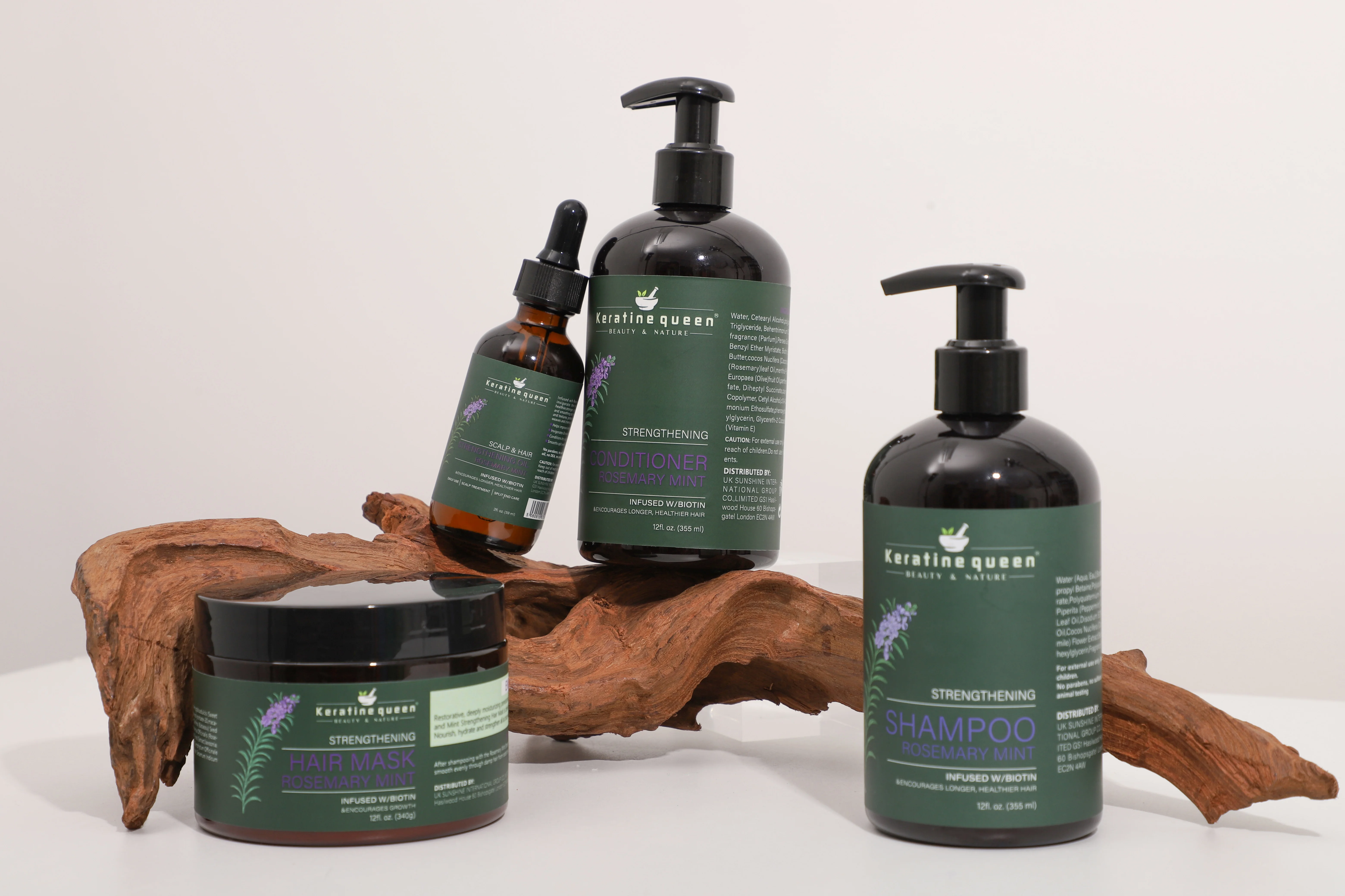 Wholesale Organic Rosemary Hair Shampoo Refreshing Scalp Oil Control Hair Care Shampoo and Conditioner