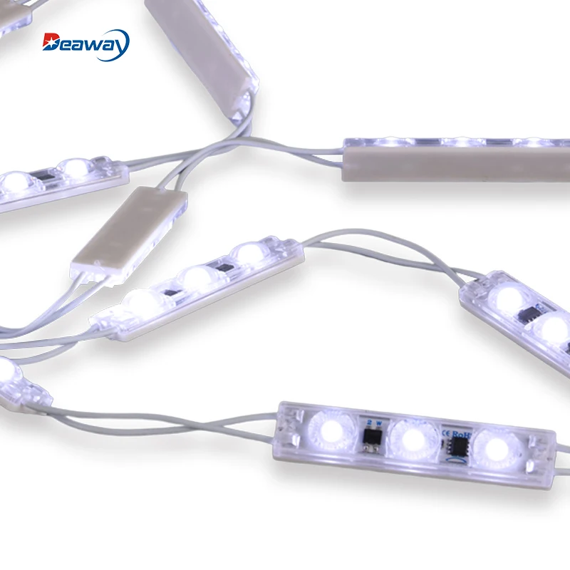 AC 220V 110v  Led Module 3030 SMD White Color Diffuse Reflection 3LEDs with PMMA LENS for  Advertising Light