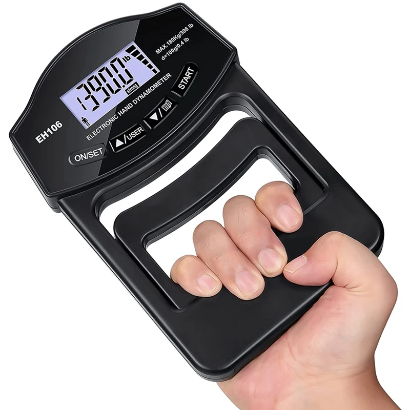 Digital Hand Dynamometer Adjustable Grip Strength Tester Electronic Grip Dynamometer