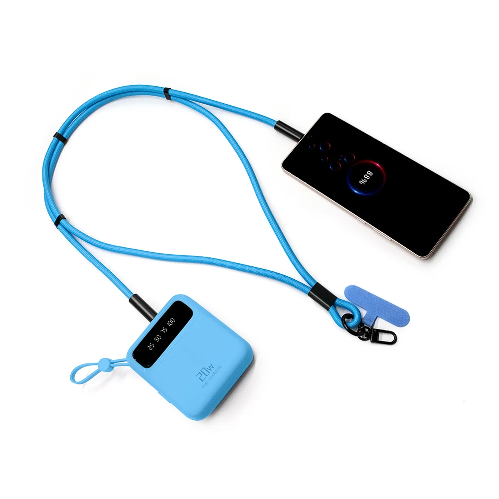 Type c to Type c Cable Adjustable 2 in 1 Lanyard Type c Cable for iPhone 15 16 Promotional Gifts for Christmas & Business.